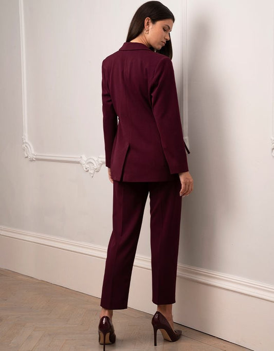 Women Seraphine Co-ords Tailored Plum Maternity Blazer