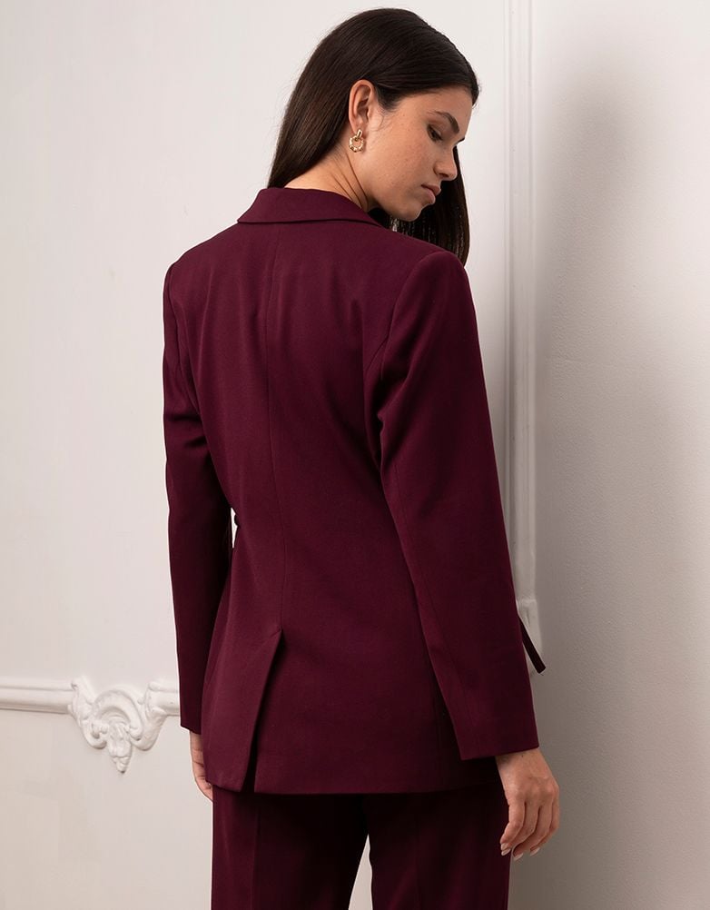 Women Seraphine Co-ords Tailored Plum Maternity Blazer