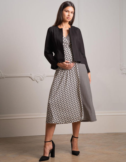 Women Seraphine Coats & Jackets Black Peplum Maternity Jacket