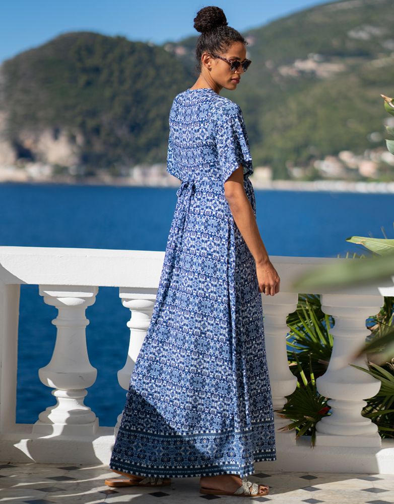 Women Seraphine Dresses Mediterranean Blue Maternity & Nursing Maxi Dress