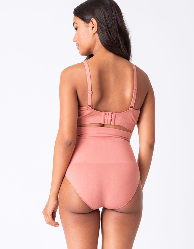 Women Seraphine Essentials Twin Pack Post Maternity Shaping Briefs – Black & Terracotta