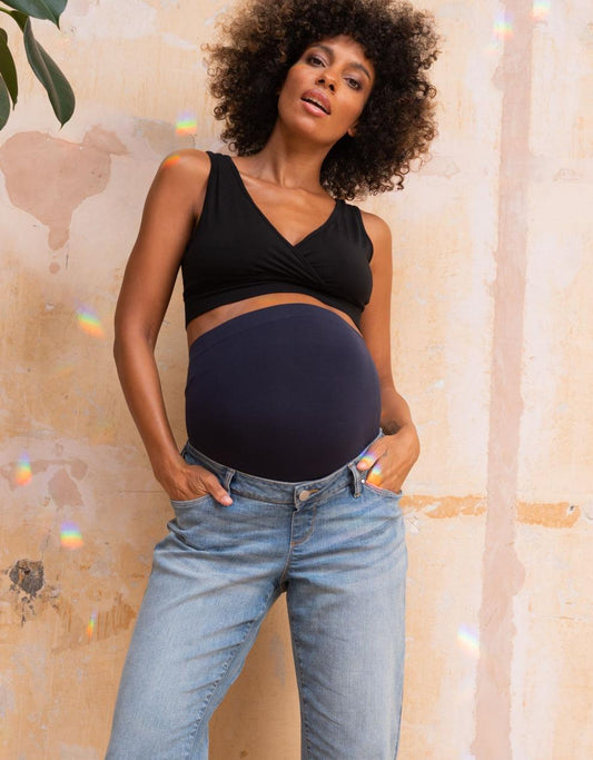 Women Seraphine Jeans Organic Cotton Tapered Maternity Jeans