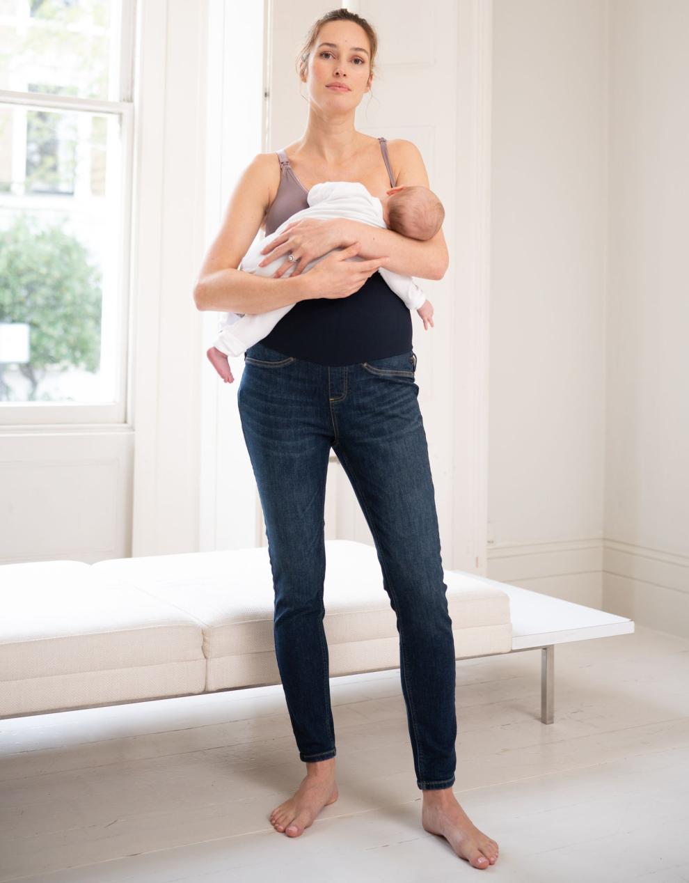 Women Seraphine Jeans Organic Indigo Post Maternity Shaping Jeans
