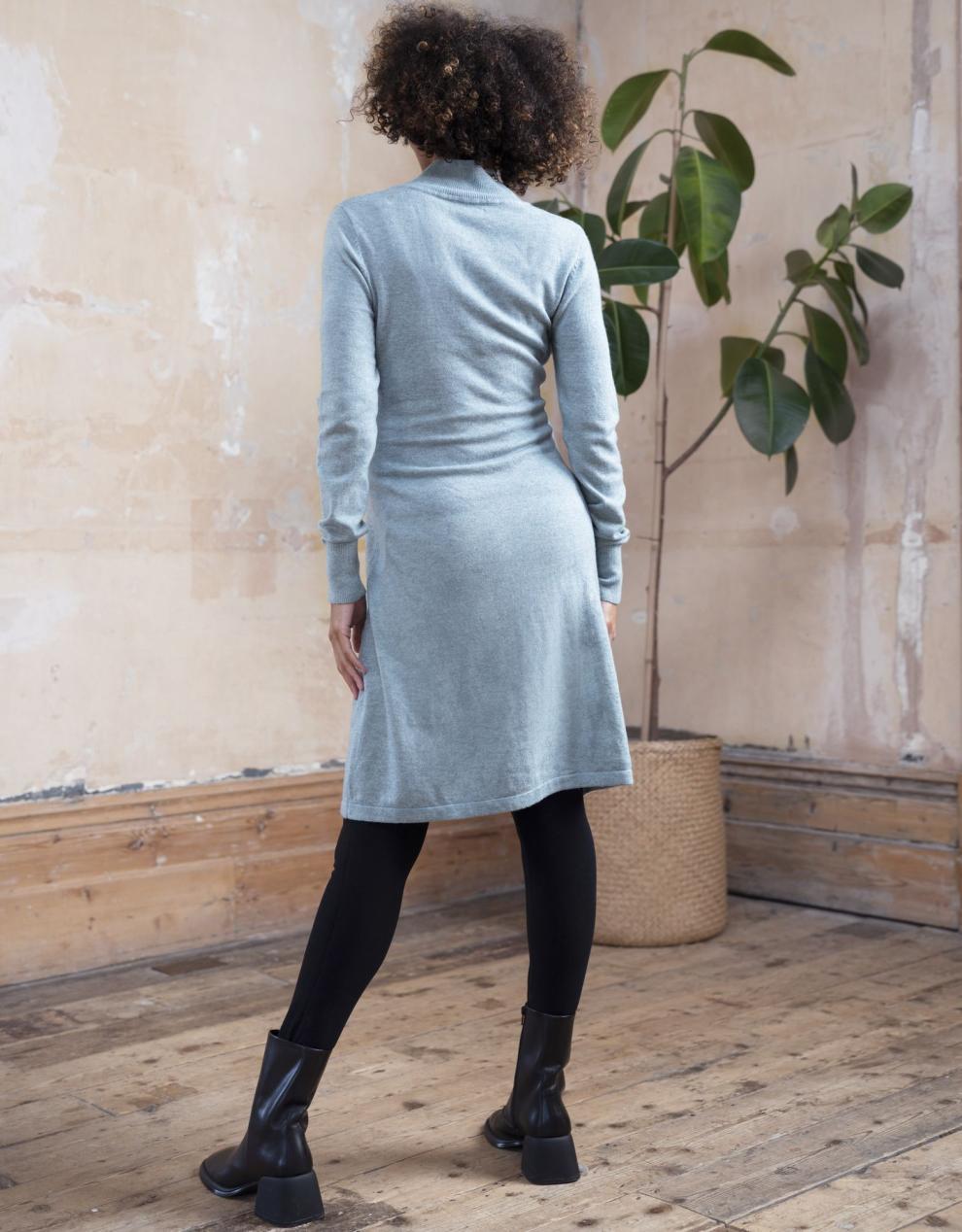 Women Seraphine Jumpers & Knitwear Sage Wool Blend Maternity & Nursing Sweater Dress