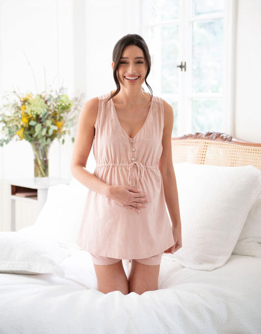 Women Seraphine Kits & Sets Cotton Short Pajama Maternity-To-Nursing Set