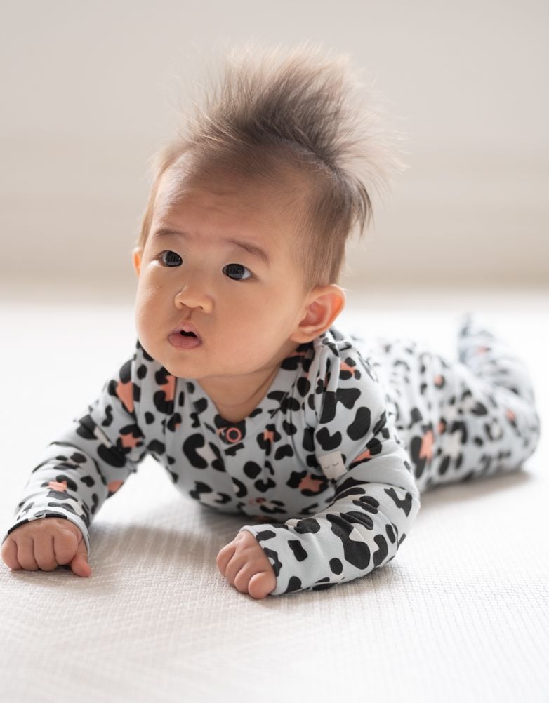 Baby Seraphine Baby Clothes Easy Zip Organic Cotton Sleepsuit – Animal Print