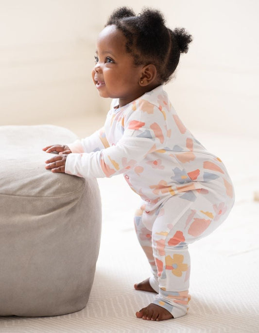 Baby Seraphine Baby Clothes Easy Zip Organic Cotton Sleepsuit – Geo Floral