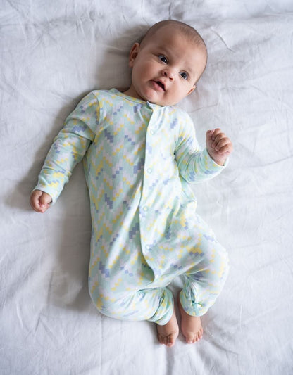 Baby Seraphine Baby Clothes Easy Zip Organic Cotton Sleepsuit – Mint