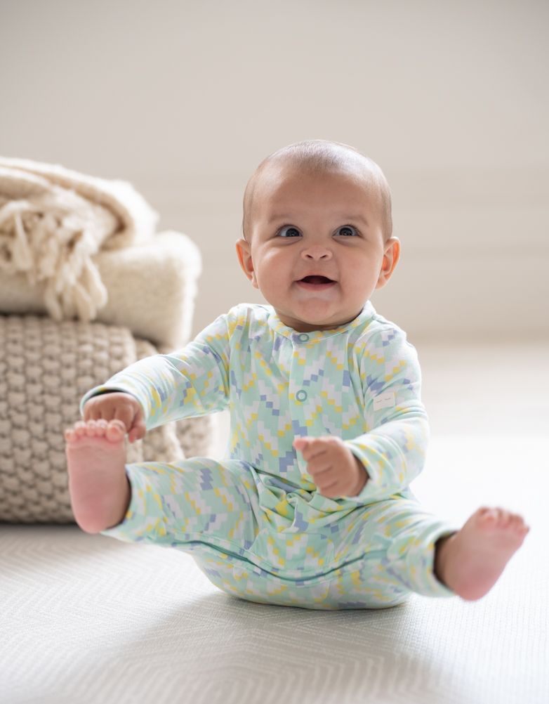 Baby Seraphine Baby Clothes Easy Zip Organic Cotton Sleepsuit – Mint
