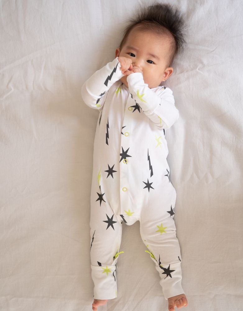 Baby Seraphine Baby Clothes Easy Zip Organic Cotton Sleepsuit – Stars