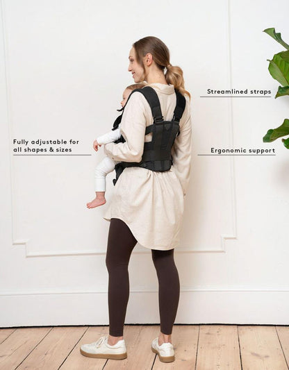 Baby Seraphine CARIPOD™ The CARIPOD™ Baby Carrier - Black Cotton Canvas