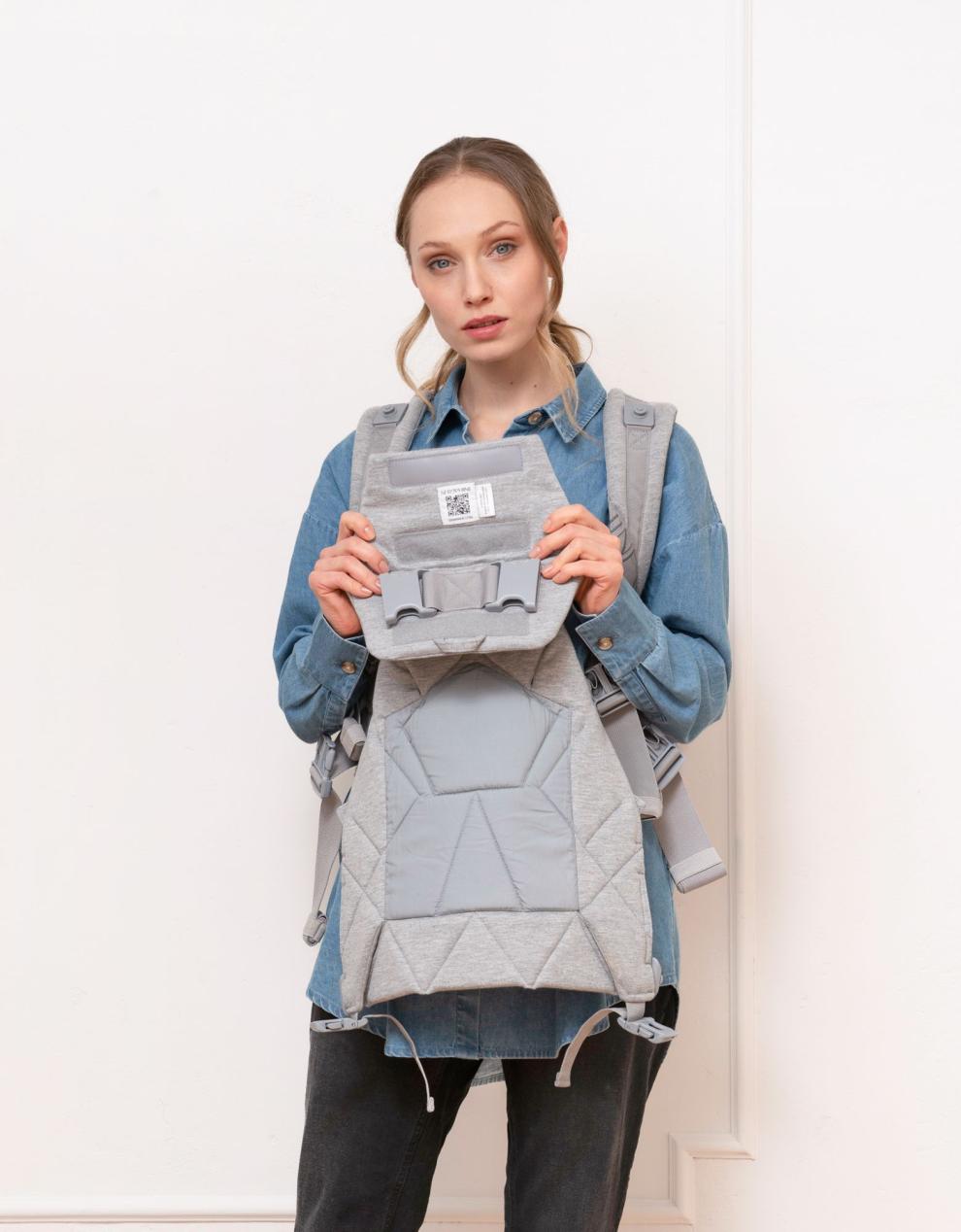 Baby Seraphine CARIPOD™ The CARIPOD™ Baby Carrier – Grey Marl Jersey