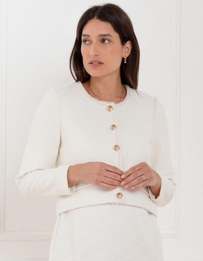 Women Seraphine Co-ords Cropped Tweed Jacket