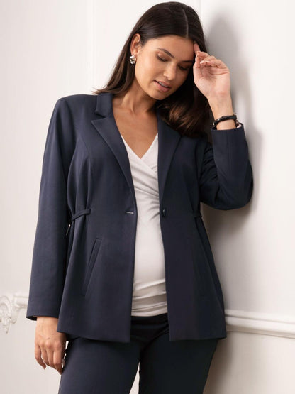 Women Seraphine Co-ords Tailored Navy Maternity Blazer