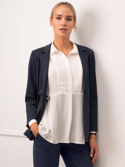 Women Seraphine Co-ords Tailored Navy Maternity Blazer