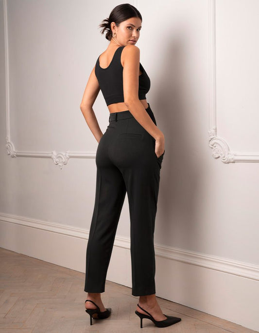 Women Seraphine Co-ords Tapered Black Maternity Pants