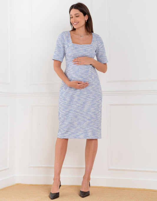 Women Seraphine Co-ords Tweed Midi Maternity Dress Seraphine