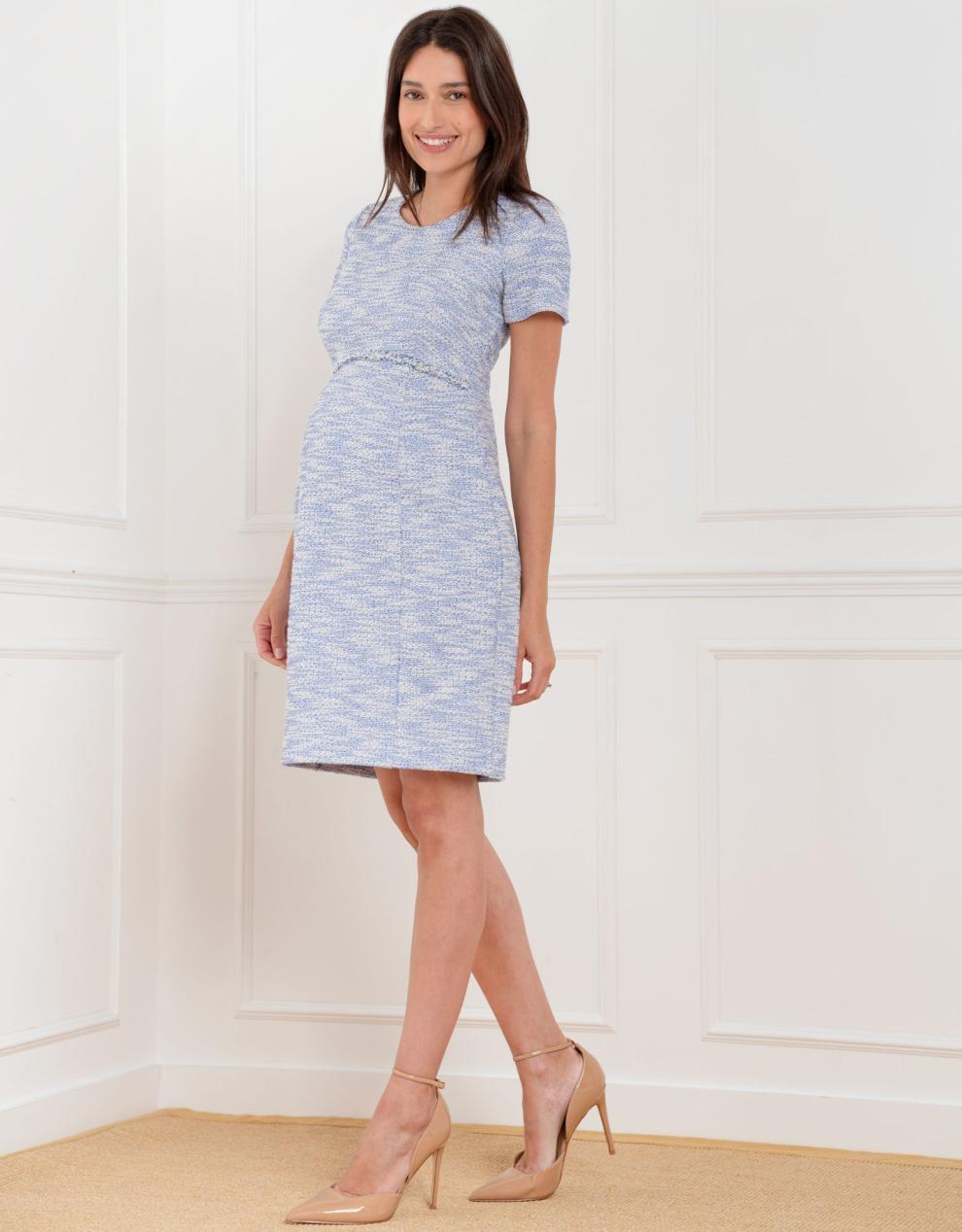 Women Seraphine Co-ords Tweed Mini Maternity Dress Seraphine