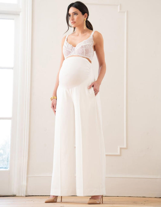 Women Seraphine Co-ords Wide Leg Over Bump Trousers Maternity-To-Nursing