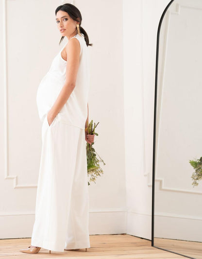 Women Seraphine Co-ords Wide Leg Over Bump Trousers Maternity-To-Nursing