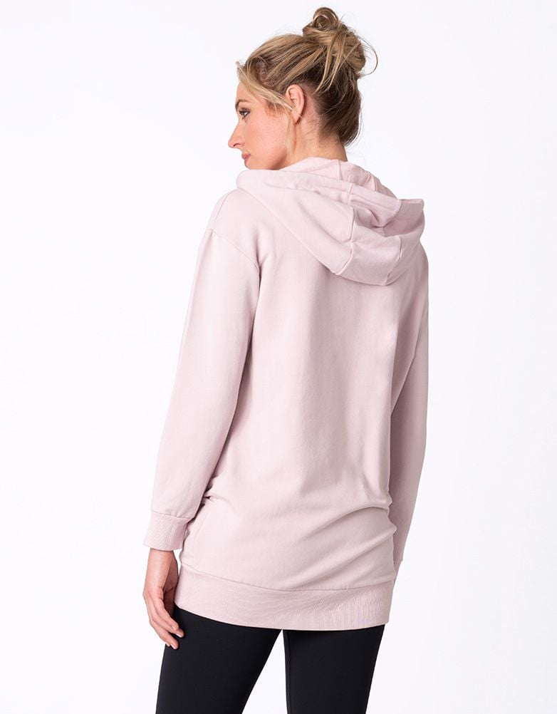 Women Seraphine Coats & Jackets Blush Pink Maternity & Nursing Hoodie