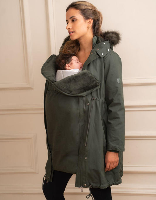 Women Seraphine Coats & Jackets Khaki Sub-Zero 3 In 1 Maternity Parka