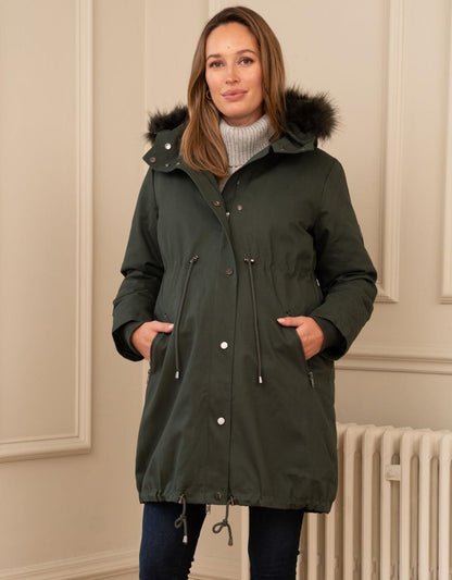 Women Seraphine Coats & Jackets Khaki Sub-Zero 3 In 1 Maternity Parka
