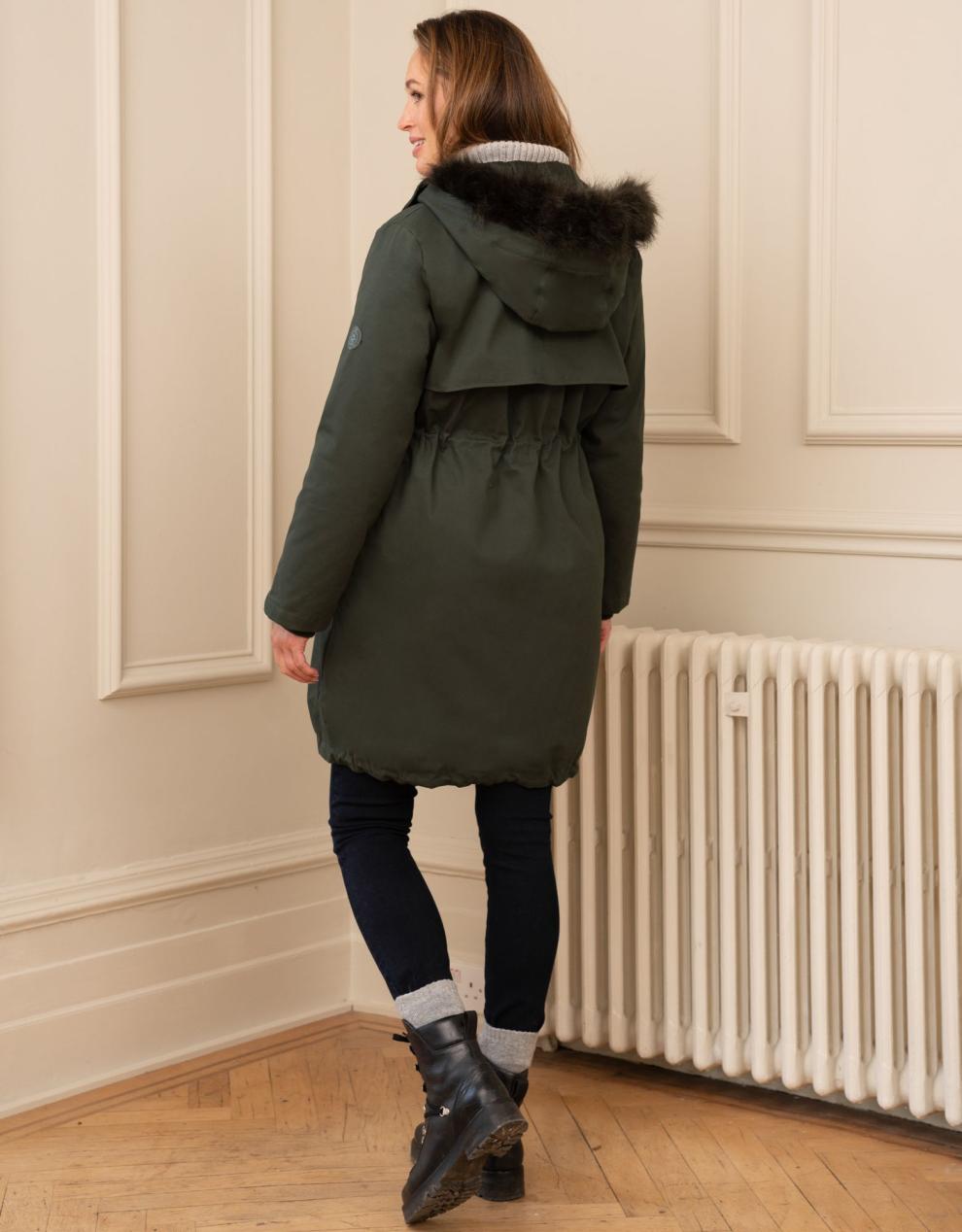 Women Seraphine Coats & Jackets Khaki Sub-Zero 3 In 1 Maternity Parka