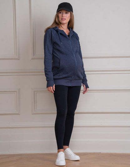 Women Seraphine Coats & Jackets Navy Blue 3 In 1 Maternity Hoodie