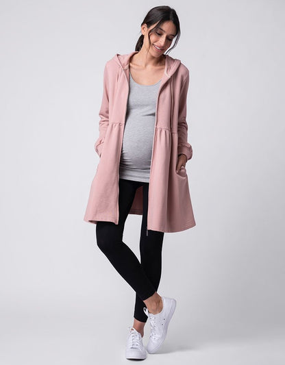 Women Seraphine Coats & Jackets Pink 3 In 1 Maternity & Babywearing Hoodie Tunic