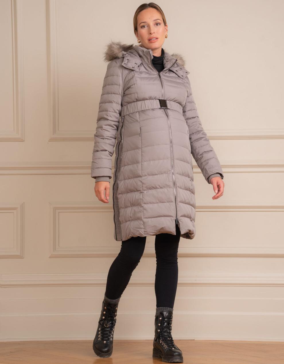Women Seraphine Coats & Jackets Slate 3 In 1 Down Maternity Coat