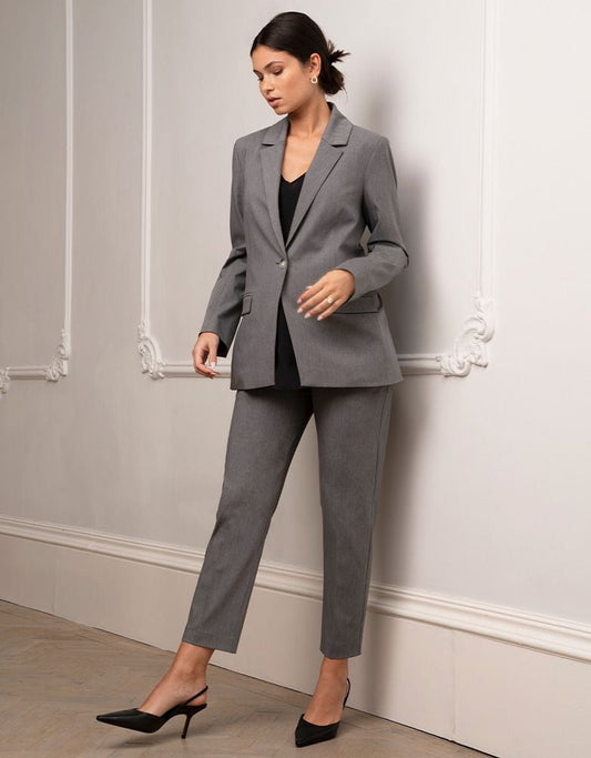 Women Seraphine Coats & Jackets Tailored Grey Maternity Blazer