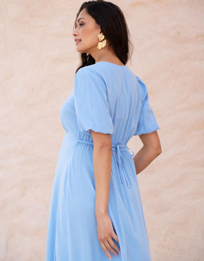 Women Seraphine Dresses Button-through V Neck Maternity And Nursing Dress