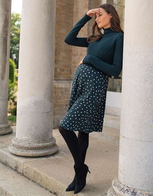 Women Seraphine Dresses Green Polka Dot 2 In 1 Maternity & Nursing Dress