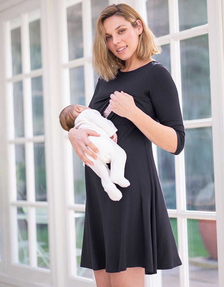 Women Seraphine Dresses Maternity & Nursing Dresses – Twin Pack