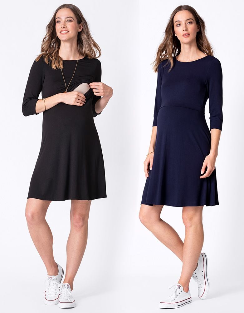 Women Seraphine Dresses Maternity & Nursing Dresses – Twin Pack
