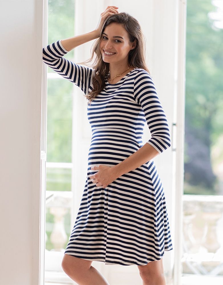 Women Seraphine Dresses Nautical Nursing Dress