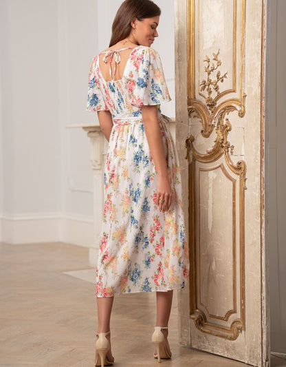 Women Seraphine Dresses Vintage Floral Maternity & Nursing Dress