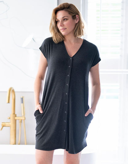 Women Seraphine Essentials Maternity Hospital Bag Labor Gown In Organic Cotton US