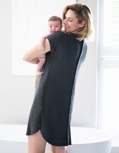 Women Seraphine Essentials Maternity Hospital Bag Labor Gown In Organic Cotton US