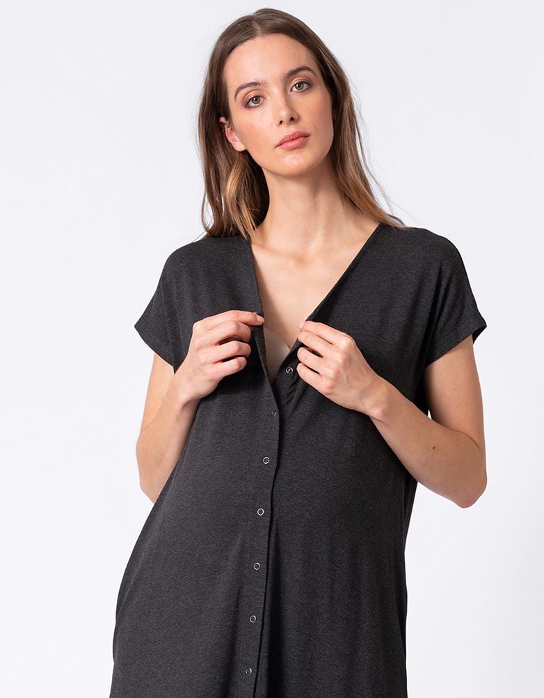 Women Seraphine Essentials Maternity Hospital Bag Labor Gown In Organic Cotton US