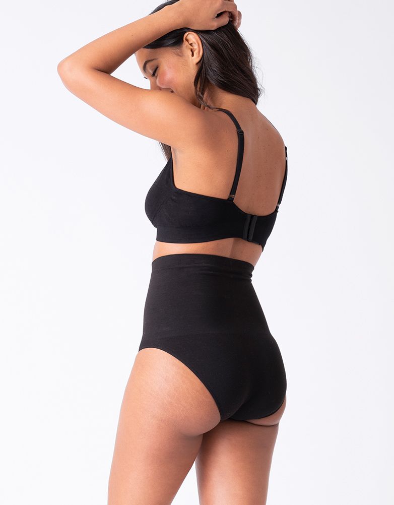 Women Seraphine Essentials Twin Pack Post Maternity Shaping Briefs – Black & Terracotta