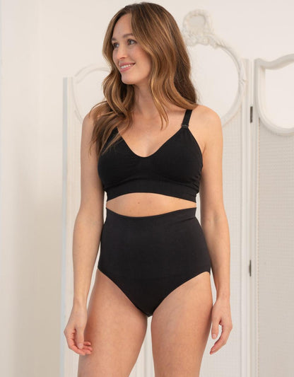 Women Seraphine Essentials Twin Pack Post Maternity Shaping Briefs – Black
