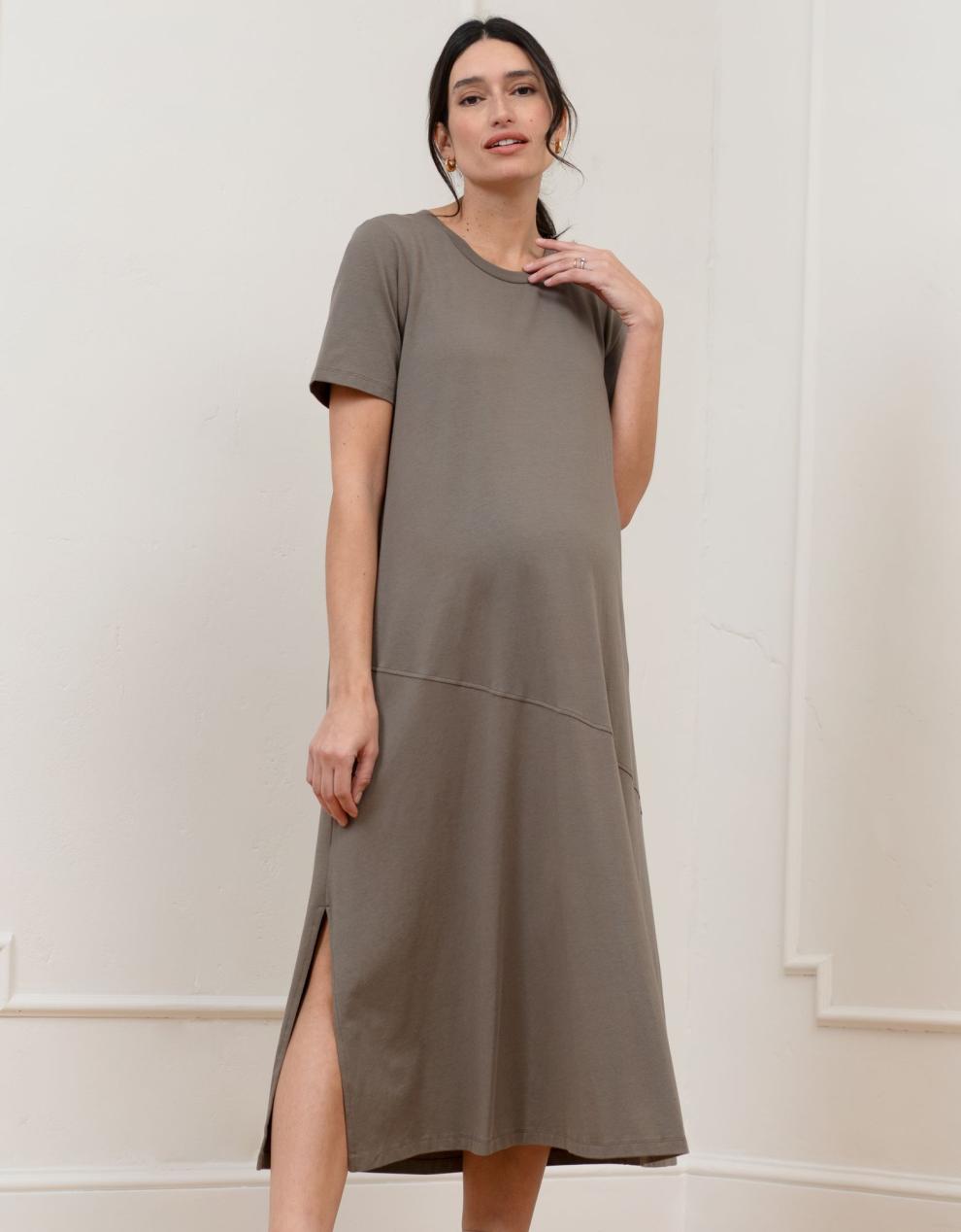 Women Seraphine Formal Dresses Cotton Modal T-Shirt Maternity Dress