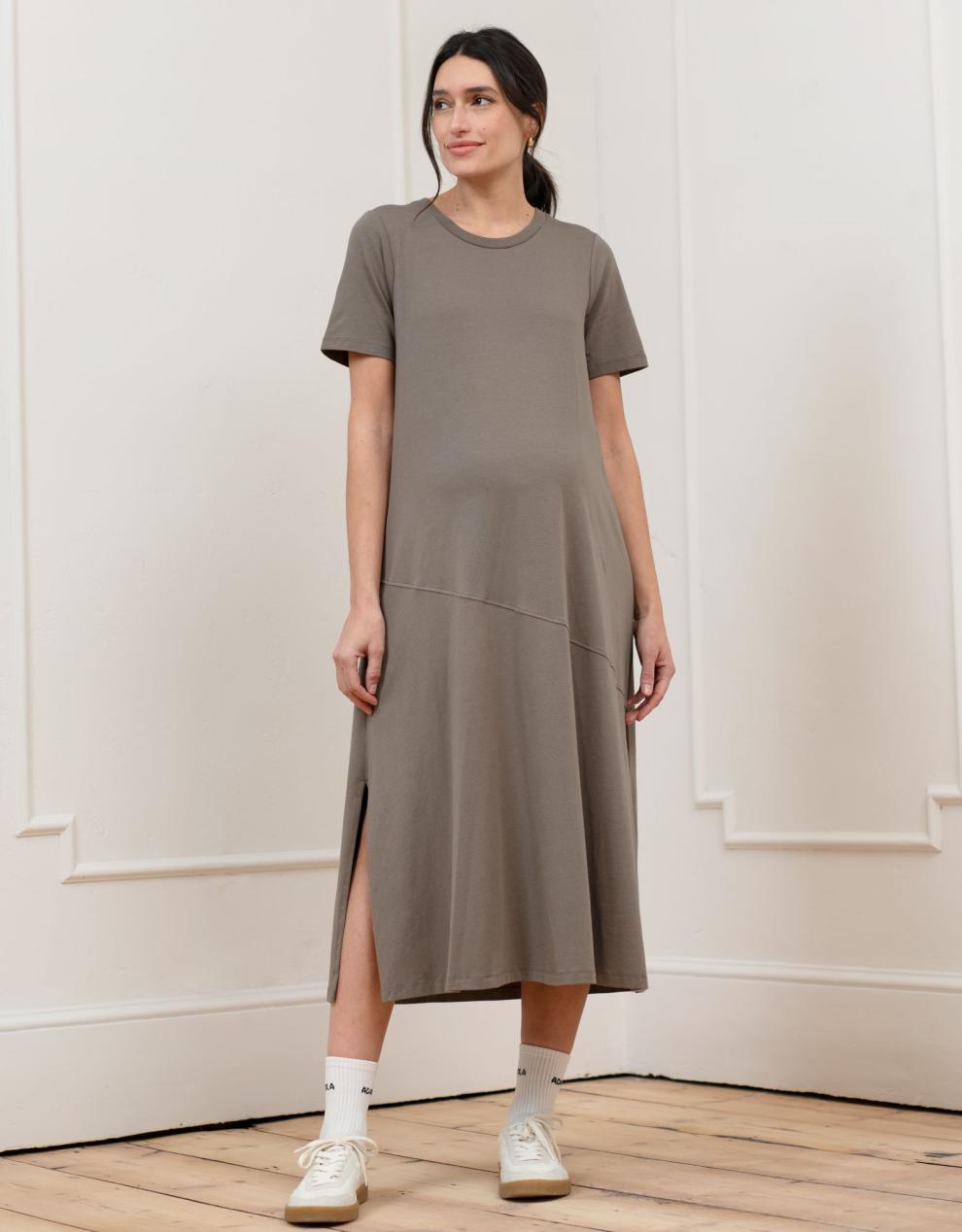 Women Seraphine Formal Dresses Cotton Modal T-Shirt Maternity Dress