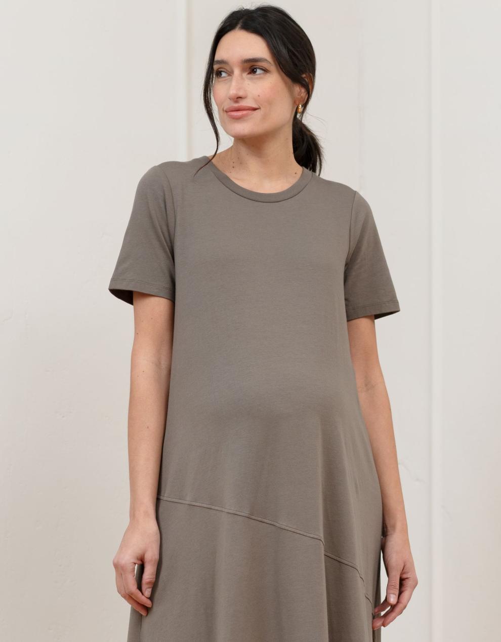 Women Seraphine Formal Dresses Cotton Modal T-Shirt Maternity Dress