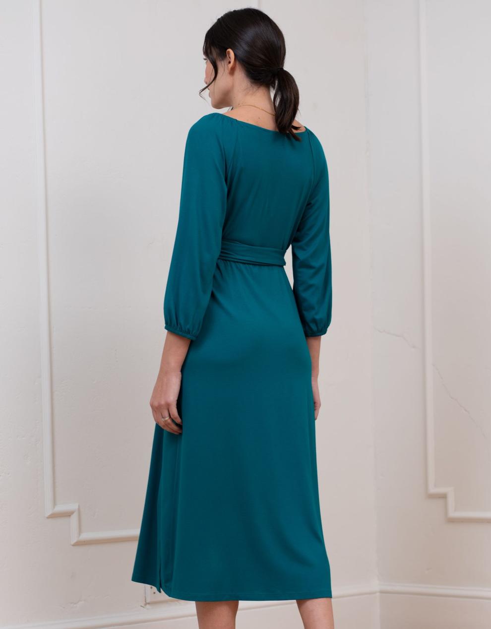 Women Seraphine Formal Dresses Jersey Wrap Maternity-To-Nursing Dress