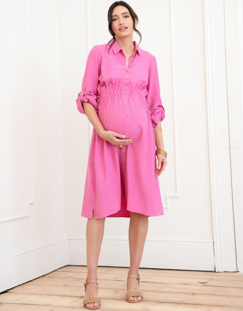 Women Seraphine Formal Dresses Maternity Shirt Dress