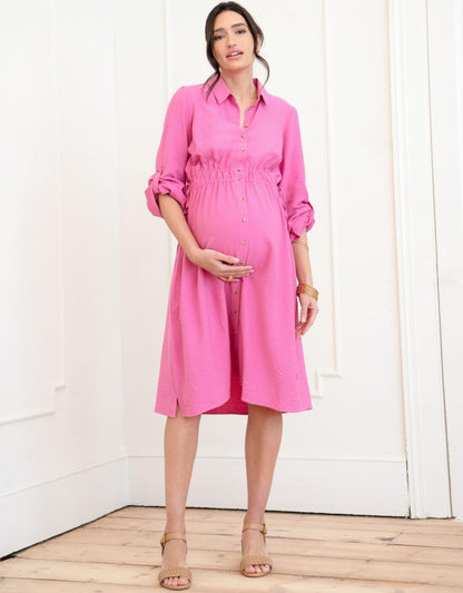 Women Seraphine Formal Dresses Maternity Shirt Dress