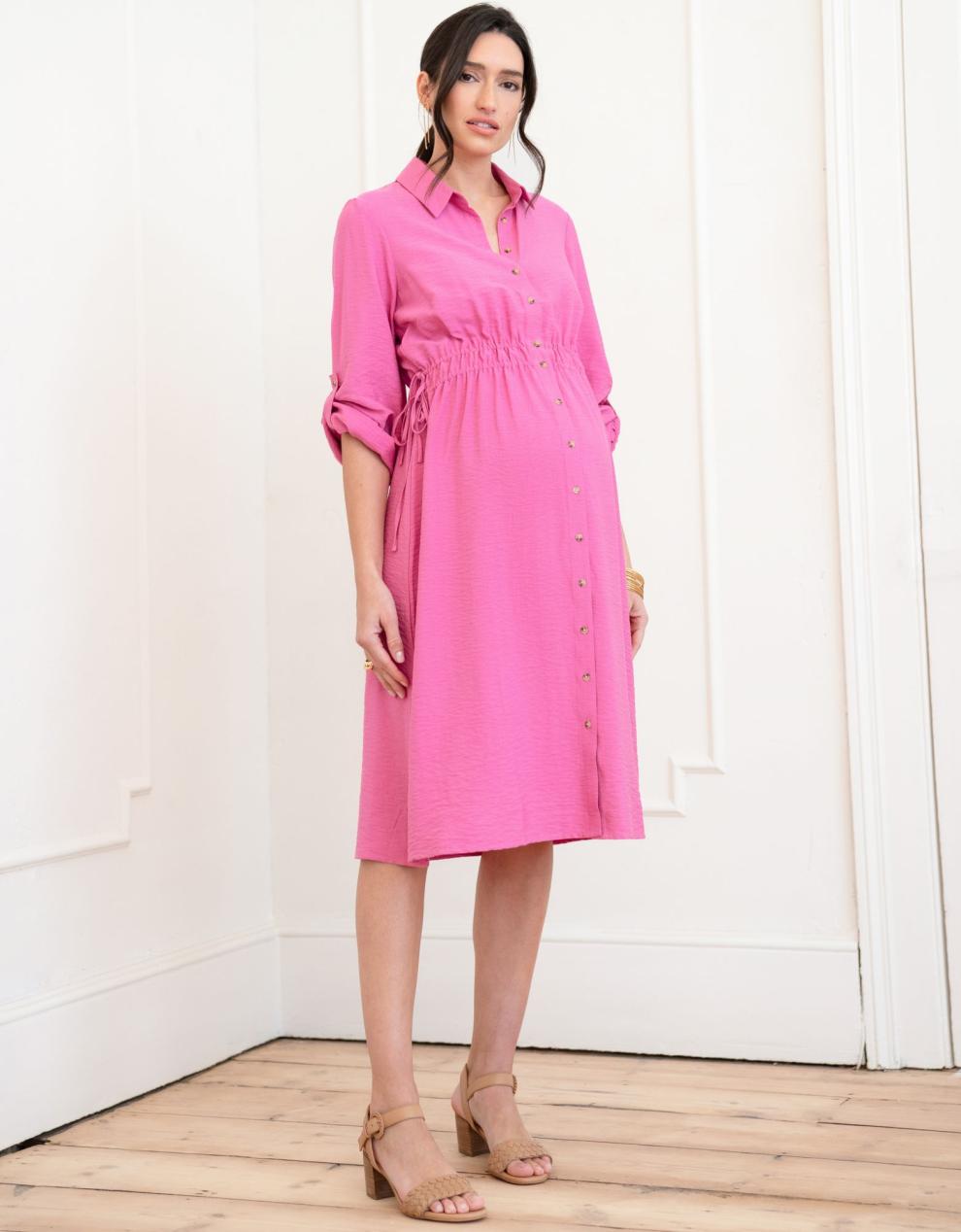 Women Seraphine Formal Dresses Maternity Shirt Dress